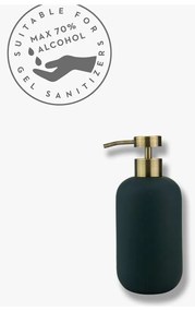 Antracitovosivý keramický dávkovač mydla 200 ml Lotus – Mette Ditmer Denmark