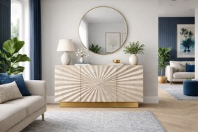Komoda Stilig ST802 150 cm šampanská/zlatá