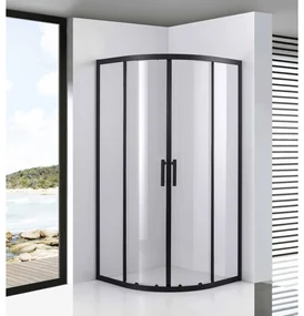 Avignon 6mm Black zakrivený Sprchový kút 70*70 190cm