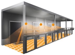 STEINEL 053031- LED Vonkajšie nástenné svietidlo so senzorom L691 LED/9W/230V IP44