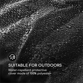 Blumfeldt Titania Raincover, ochranný kryt, 100 % polyester, ochrana v každom počasí, čierny
