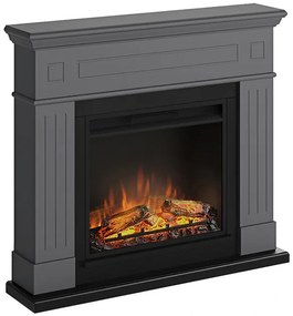 Tagu elektrický krb Larsen Solid Gray, 1500 W, LED
