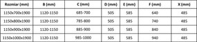 Mexen APIA sprchový kút 115x100, číre-pásy / chrómový profil, 840-115-100-01-20