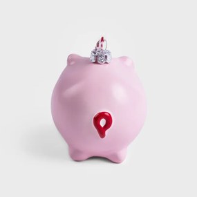 Vianočná ozdoba EVI PINK prasiatko 710209