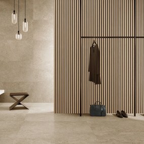 Drevený akustický panel, 2400 x 600 mm, čierny podklad, dub morený