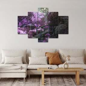Obraz fialové záhrady (150x105 cm)