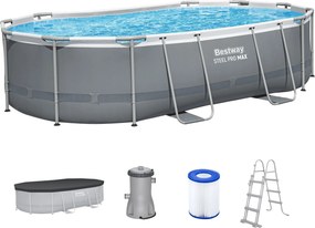 BESTWAY Steel Pro Max Bazénový set 488 x 305 x 107 cm, kartušová filtrácia 56448
