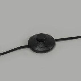 Stojaca lampa mosadz s sivým tienidlom 50 cm - Kaso