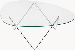 Oválny konferenčný stolík so sklenenou doskou Pedrera