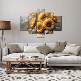 Obraz - Maľba slnečníc (150x105 cm)