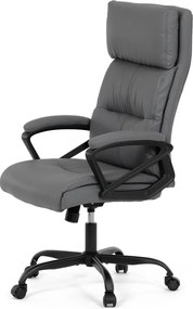 Kancelárske kreslo PEDRO — ekokoža, sivá