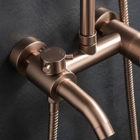Rea Luis - sprchový set s vaňovým výtokom, medená matná, REA-P7156