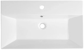 Aqualine Aqualine, Keramické umývadlo na dosku 70x42cm, biela, 10SF50070