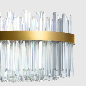 Závesný LED krištáľový luster APP1513-CP80 zlatý/neutrálna biela