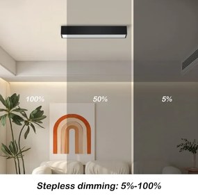 Immax NEO 07254L - LED Stmievateľné svietidlo LUNGO 20W/230V Wi-Fi Tuya čierna + DO