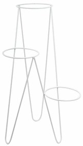 STOJAN NA KVETINÁČ TRIPOD 95X45X24 CM BIELA