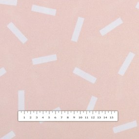 Biante Dekoračná obliečka na vankúš s lemom PM-062 Konfety na pastelovo lososovom 30 x 50 cm