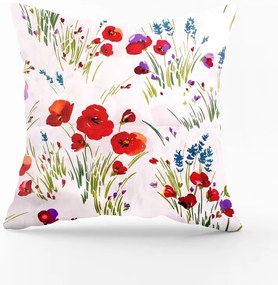 Bavlnená obliečka na vankúš - kvetový raj Veľkost obliečok: 50 x 50 cm, Zapínanie: Gombíky