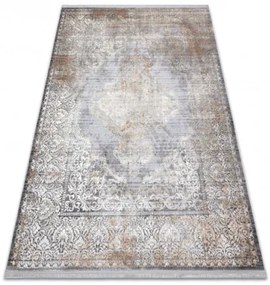 Koberec LUCE 80 Ornament vintage - sivý / horčicový