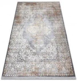 Koberec LUCE 80 Ornament vintage - sivý / horčicový