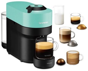 Kapsulový kávovar Krups Nespresso Vertuo Pop XN920410 menta (použité)