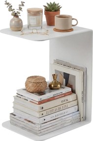 Príručný stolík Selby 60 cm - biela