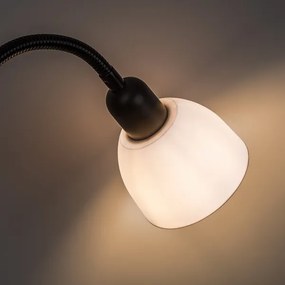 Brilagi - Stojacia lampa ARIANA 1xE27/100W/230V + 1xE14/25W čierna