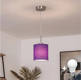 Brilagi - LED Luster na lankách NUBILA 1xE27/60W/230V pr. 14 cm fialová