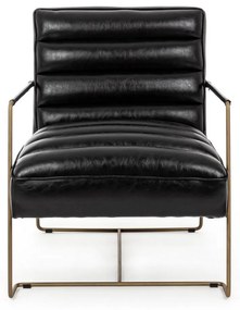 BRIANNA ČALÚNENÉ LOUNGE KRESLO black