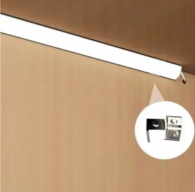BERGE LED hliníkový profil rohový 1m biely - sada