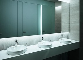 Cersanit Crea, okrúhle zapustené umývadlo 375x375x160 mm, biela, K114-002