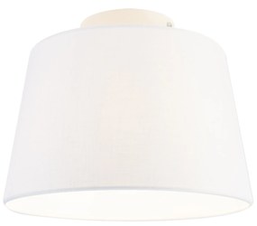Moderné stropné svietidlo s bielym tienidlom 25 cm - Combi