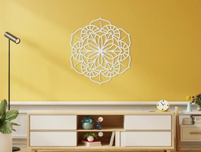 drevko Geometrická mandala na stenu Rozmer obrazu: 50 x 44,5 cm, Farba dekorácie: Čierna