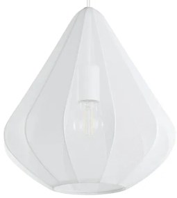 Eglo 43996 - Luster na lanku DOLWEN 1xE27/40W/230V pr. 33,5 cm biela