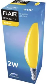 LED žiarovka FLAIR C35 E14 / 2 W žltá