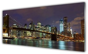 Obraz plexi Most architektúra mesto 125x50 cm