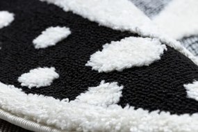 Koberec JOY Teddy krém / čierny