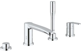 GROHE Eurostyle Cosmopolitan 4-otvorová páková batéria na okraj vane, s rozetami, vyloženie výtoku 220 mm, chróm, 23048003