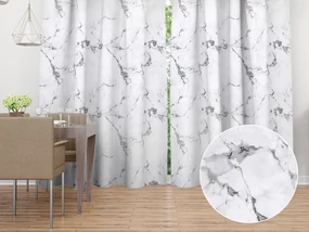 Biante Dekoračný záves PM-064 Sivý mramor 145x260 cm