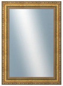 DANTIK - Zrkadlo v rámu, rozmer s rámom 50x70 cm z lišty KLASIK zlatá (2824)