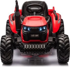 LEAN CARS Elektrický traktor HC-306 červený 24V