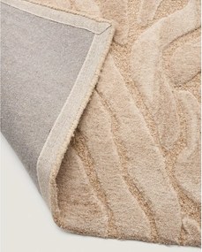 Béžový ručne tkaný koberec s prímesou vlny 160x230 cm Tribet – Kave Home