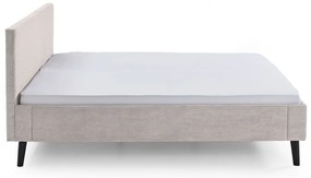 Béžová čalúnená dvojlôžková posteľ bez roštu 180x200 cm Avola – Meise Möbel