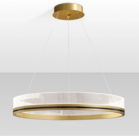 Toolight Toolight, LED závesné svietidlo 40cm APP1189-CP, zlatá, OSW-40019
