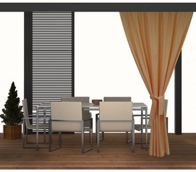 Dekorstudio Záhradný záves do altánku latte - 37 Rozmer závesu: 155x240cm