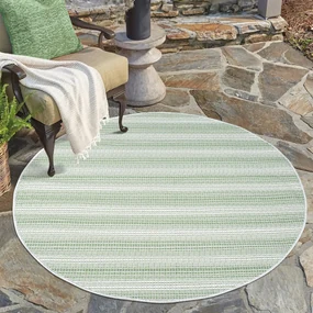 Dekorstudio Šnúrkový okrúhly koberec PALM 3471 - zelený Priemer koberca: 160cm