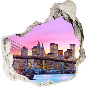 Diera 3D fototapety nálepka Manhattan new york city nd-p-88002483