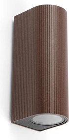 FARO 70329 - Vonkajšie nástenné svietidlo ESTELA 2xGU10/5W/230V IP65 hnedé