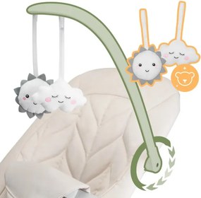 Detské hojdacie kreslo Moon 10 béžové