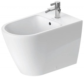 DURAVIT D-Neo samostatne stojací bidet s otvorom, s prepadom, 370 x 650 mm, biela, s povrchom WonderGliss, 22941000001